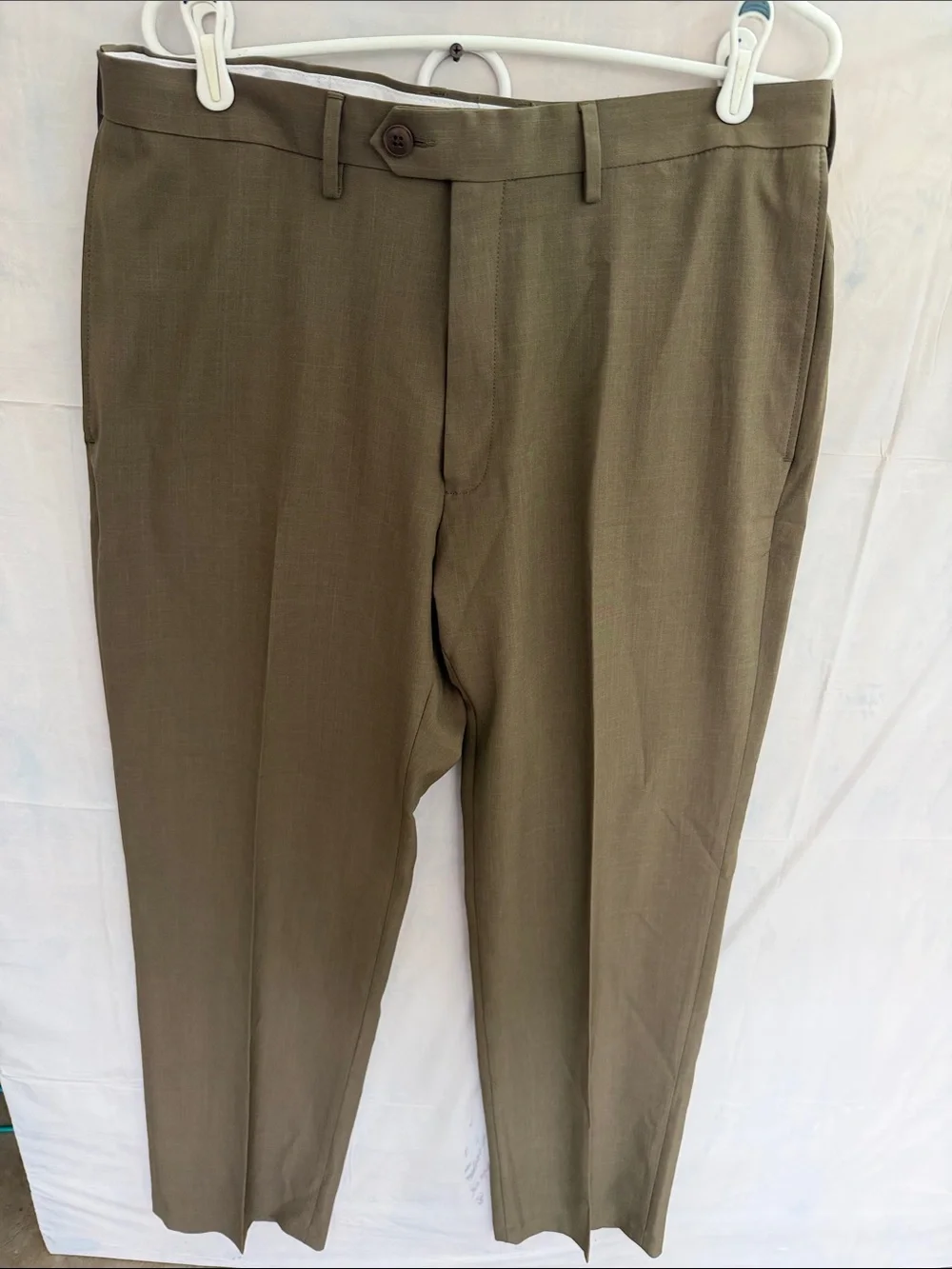 Haggar Olive Dress Pants - Classic Straight Fit 36x32